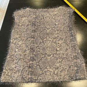 Banana Republic - Fringe over Snake pattern tank - L